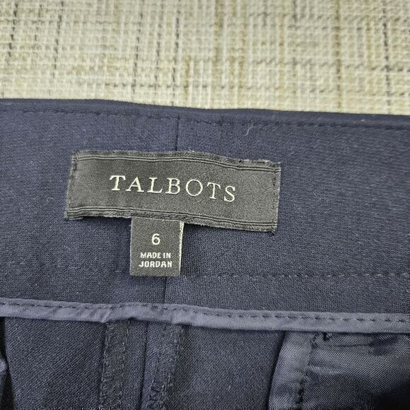 Talbots Signature Straight Leg Navy Career Dress Pants Size 6‎ - Picture 3 of 8